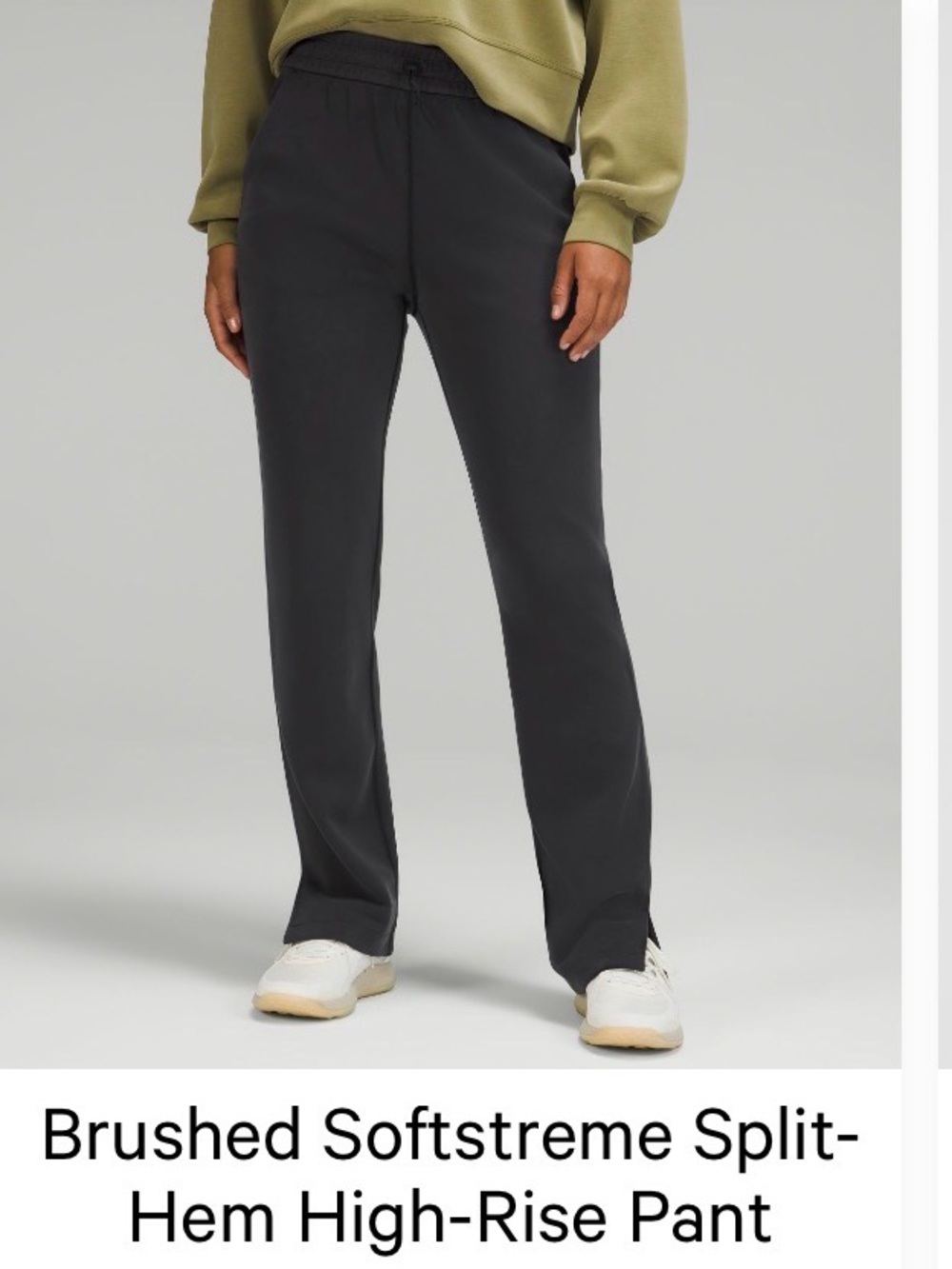 Lululemon Brushed Softstreme Split Hem High Rise Pants